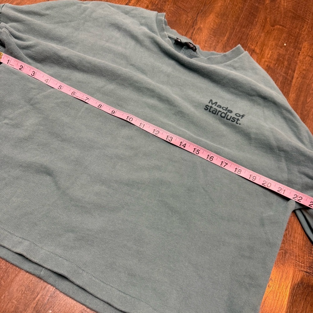 Zara “Made of Stardust” Cropped Sweatshirt | Women’s Large - Picture 5 of 6